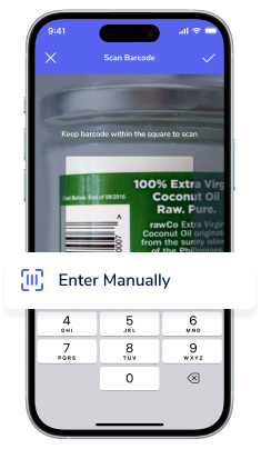 a picture showing the barcode scanner feature of the api